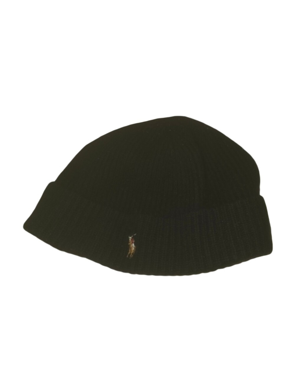 Polo Ralph Lauren Black Knit Beanie with Polo Pony